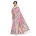 Womens Cotton Woven Banarasi Silk Saree With Unstitched Blouse (KALPANA)