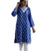 Crafts Aari Embroidered Cotton Solid Women’s Long Kurta