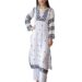 Women’s Long Kurta – Black|Chikankari | Chikankari Kurta | Chikankari Short Kurti | Lucknowi Chikankari Kurti