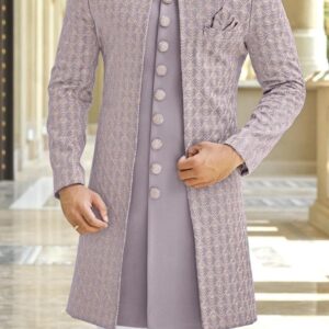 Men's Indians Latest Design Lavender Kurta