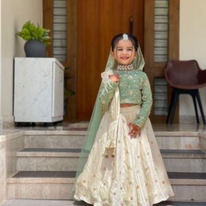 Sea Green Color Girls Weeding Drees Collection